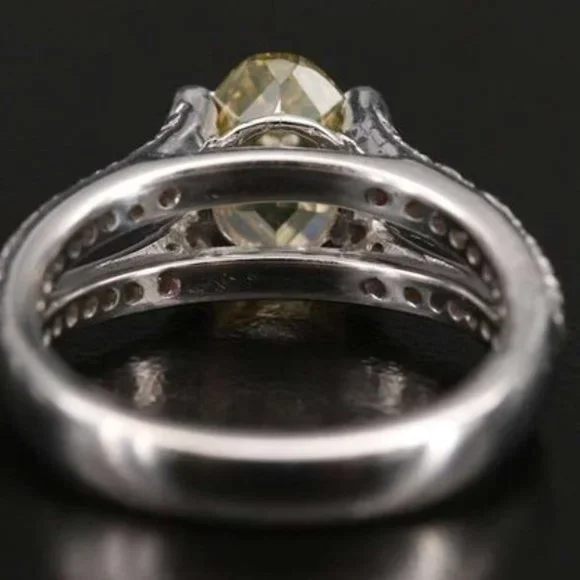 18K 1.88 CTW GENUINE-NATURAL Diamond Ring with GIA Report - Picture 6 of 11